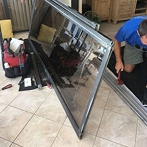 sliding glass door frame repair Durham